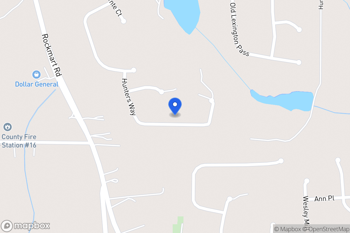 Map of 172 Hunters Way