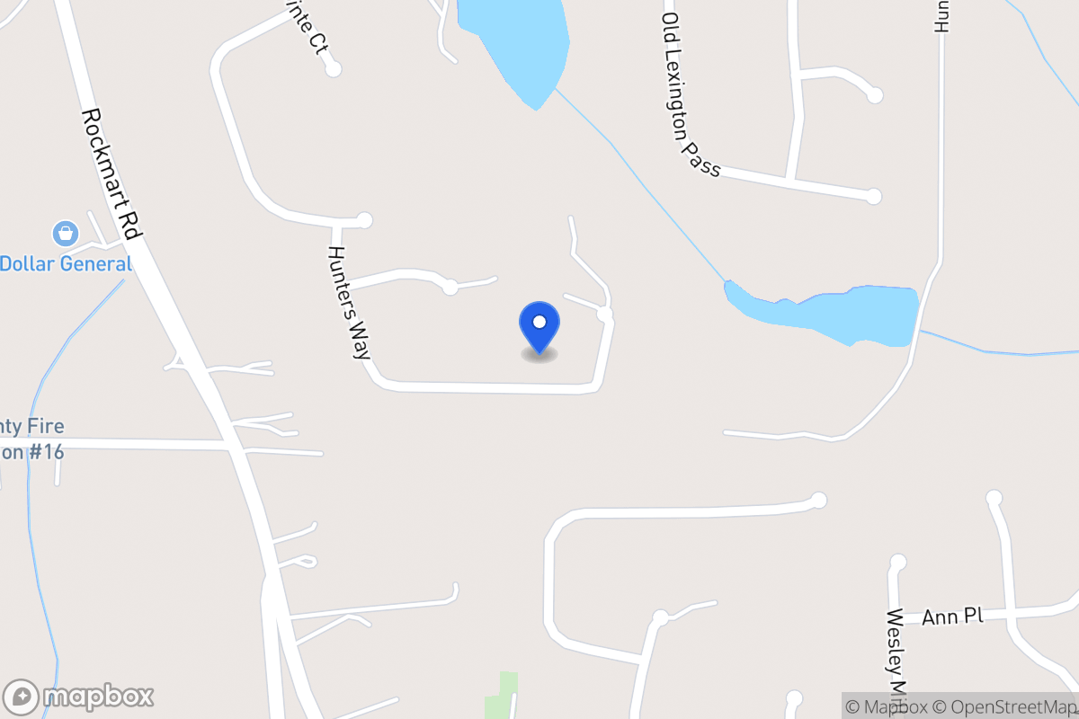 Map of 180 Hunters Way