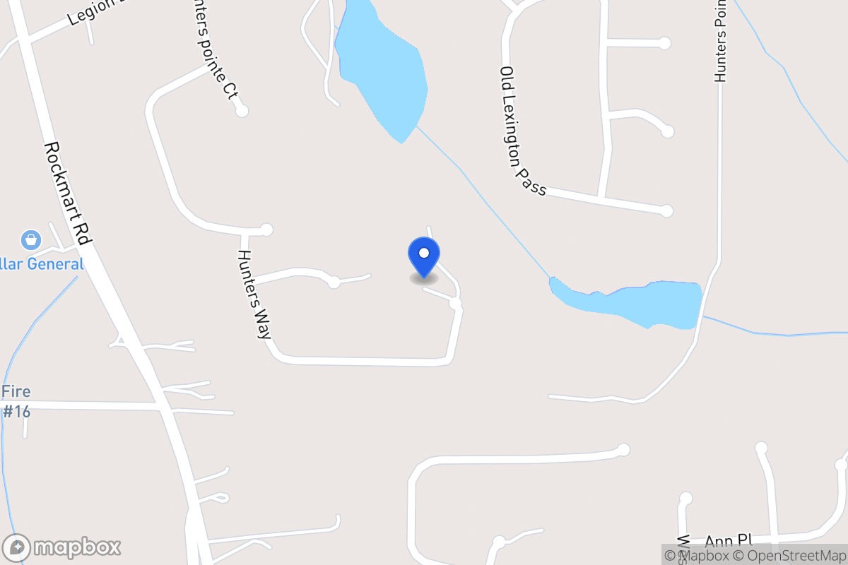 Map of 220 Hunters Way