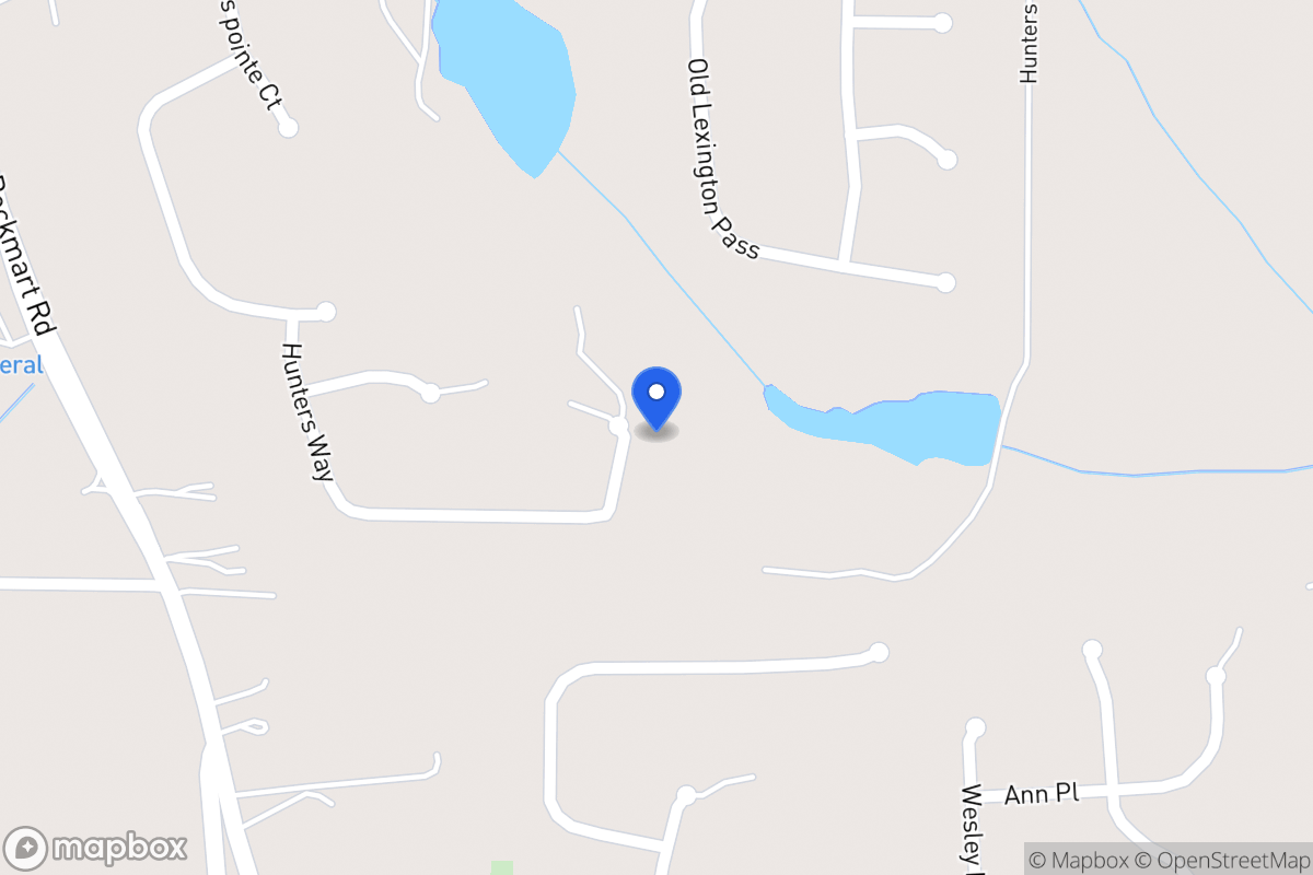 Map of 213 Hunters Way
