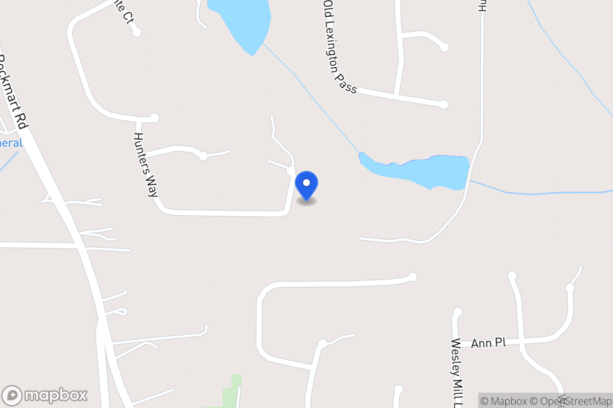Map of 207 Hunters Way