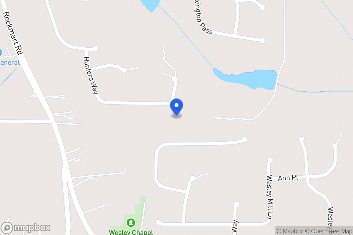 Map of 195 Hunters Way