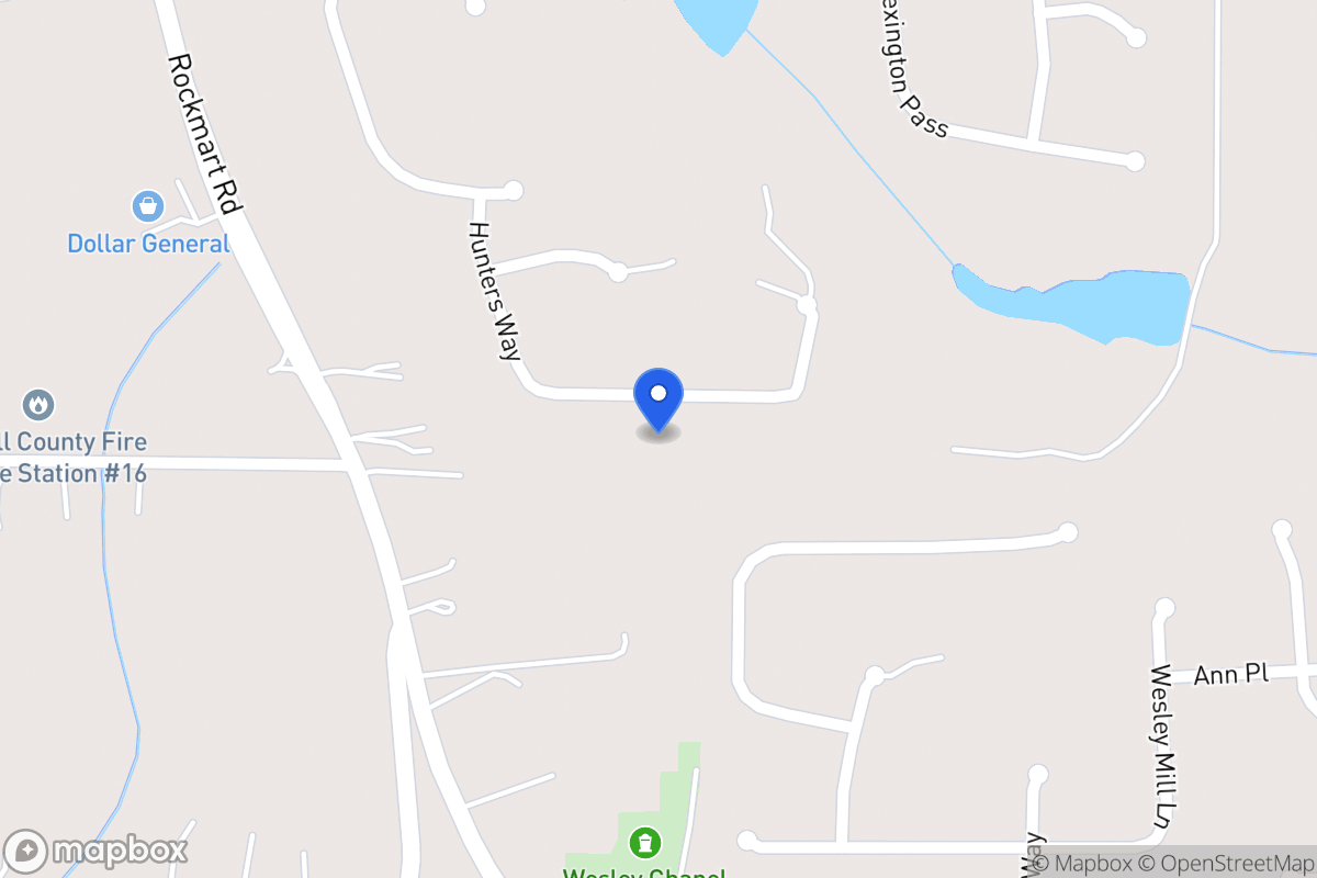 Map of 171 Hunters Way