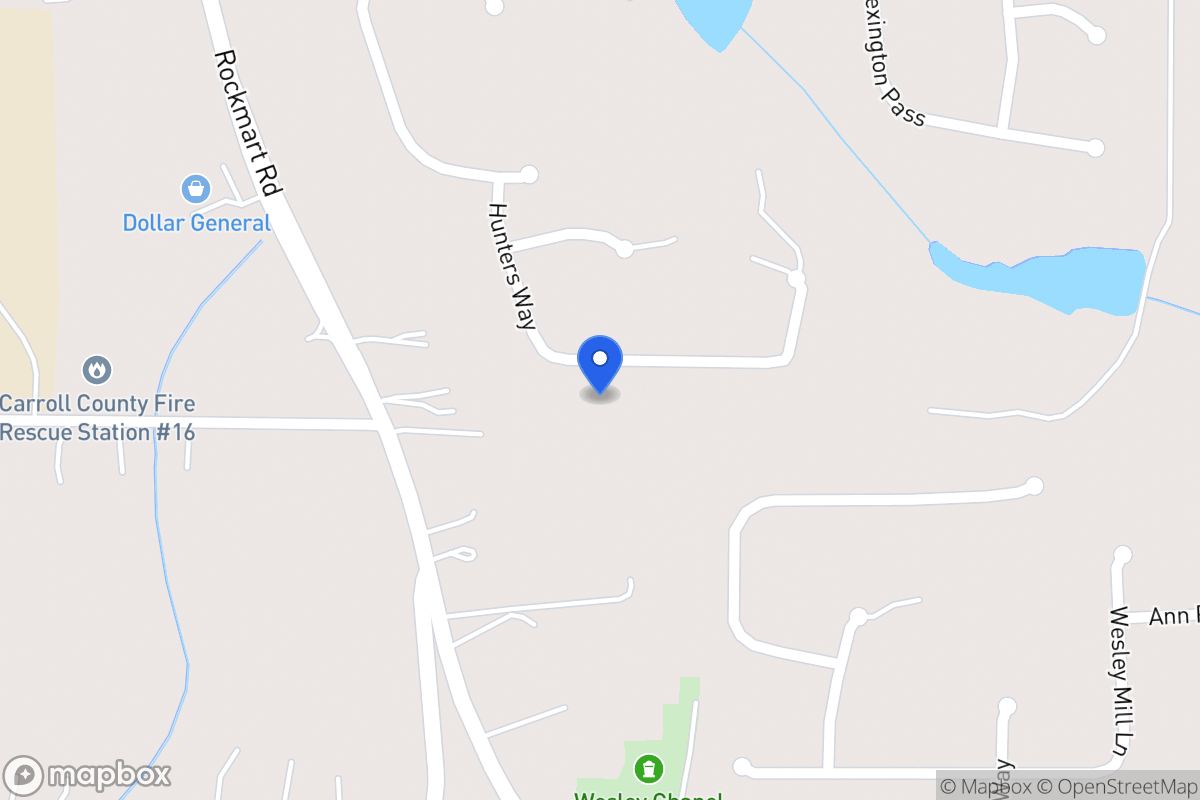 Map of 159 Hunters Way