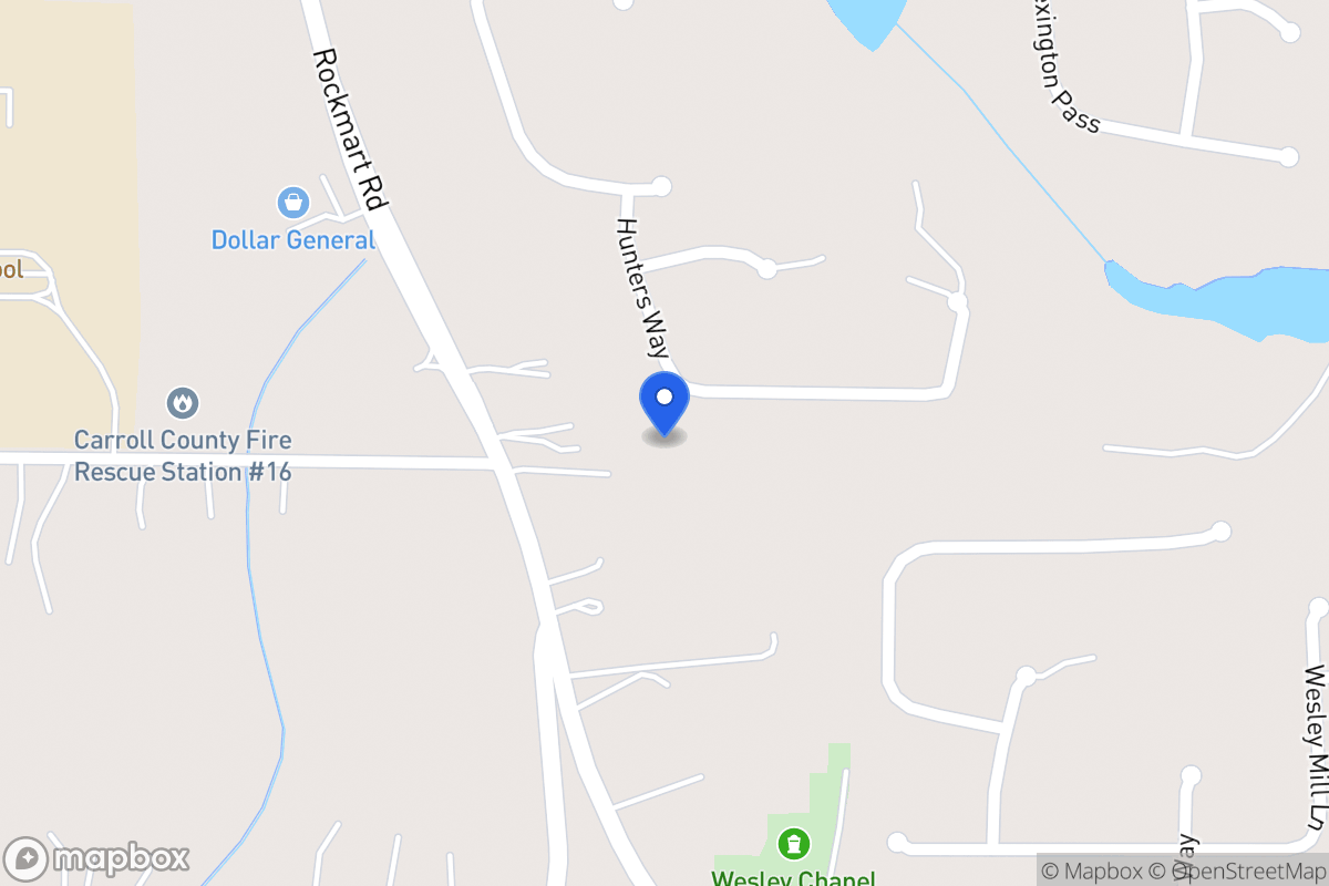 Map of 147 Hunters Way