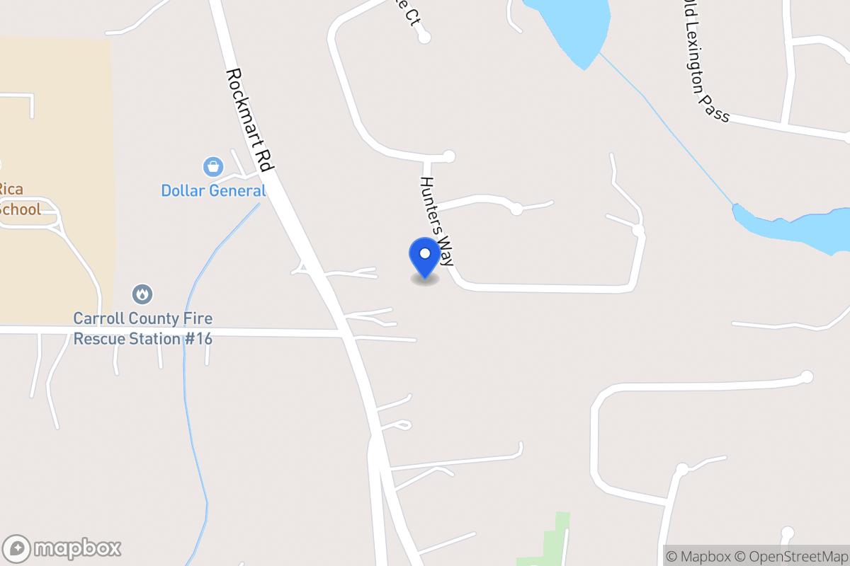 Map of 135 Hunters Way