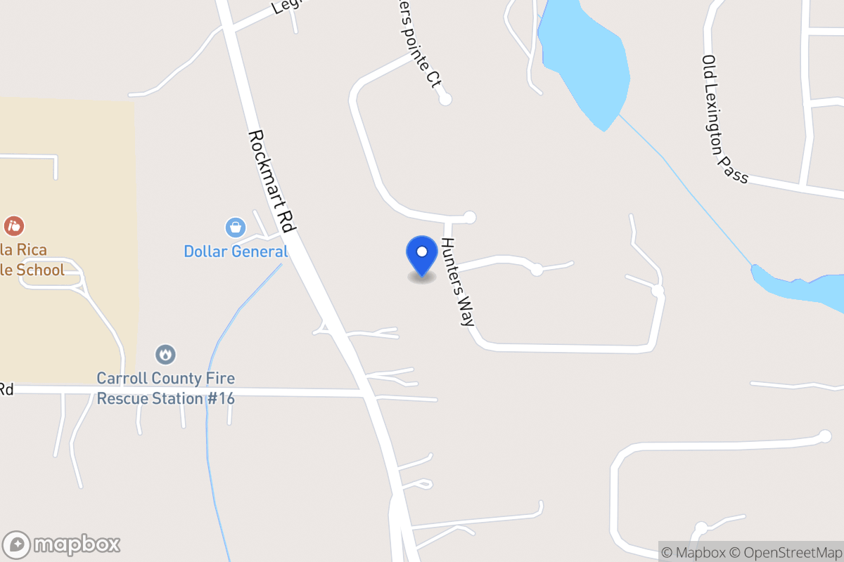 Map of 117 Hunters Way