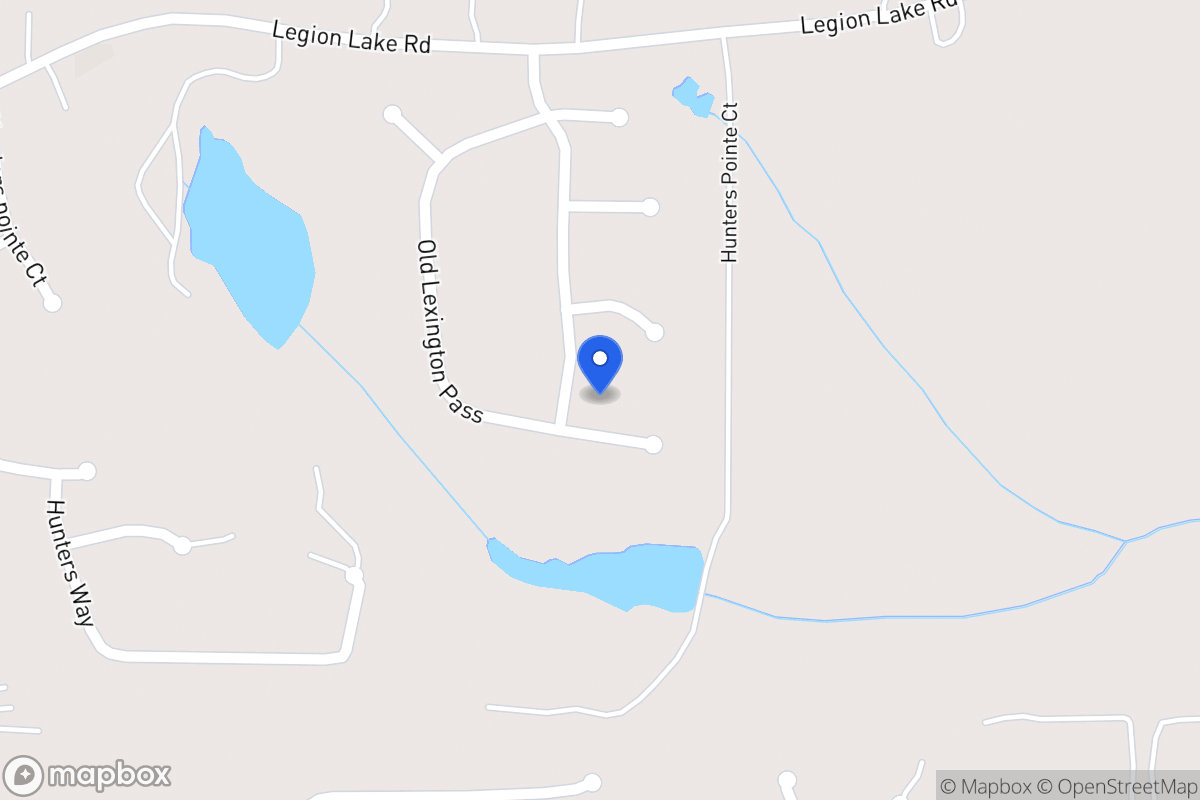 Map of 368 Olde Lexington Pass
