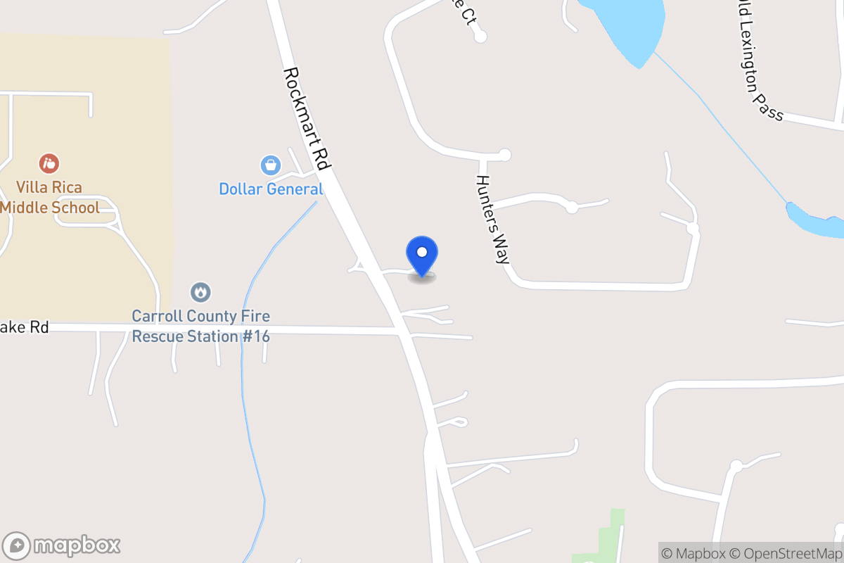 Map of 2511 Rockmart Rd
