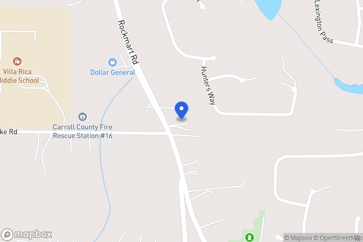 Map of 2505 Rockmart Rd