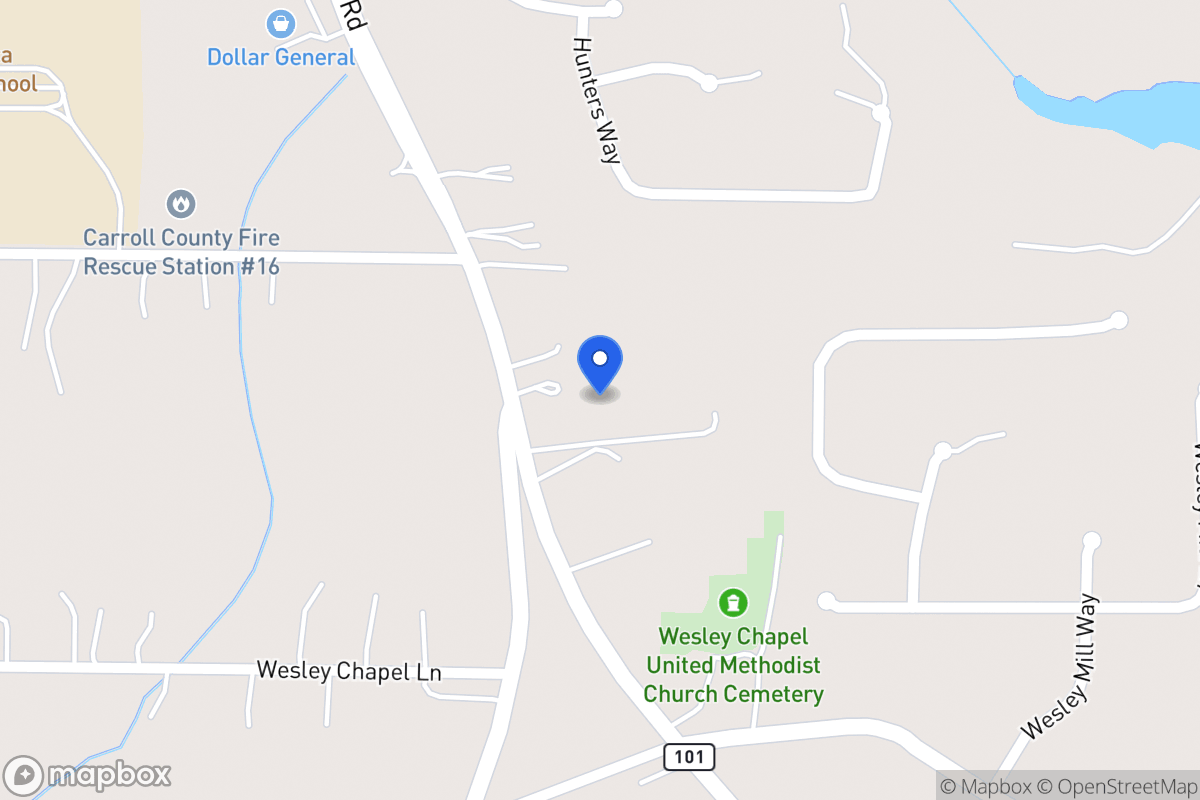 Map of 2453 Rockmart Rd