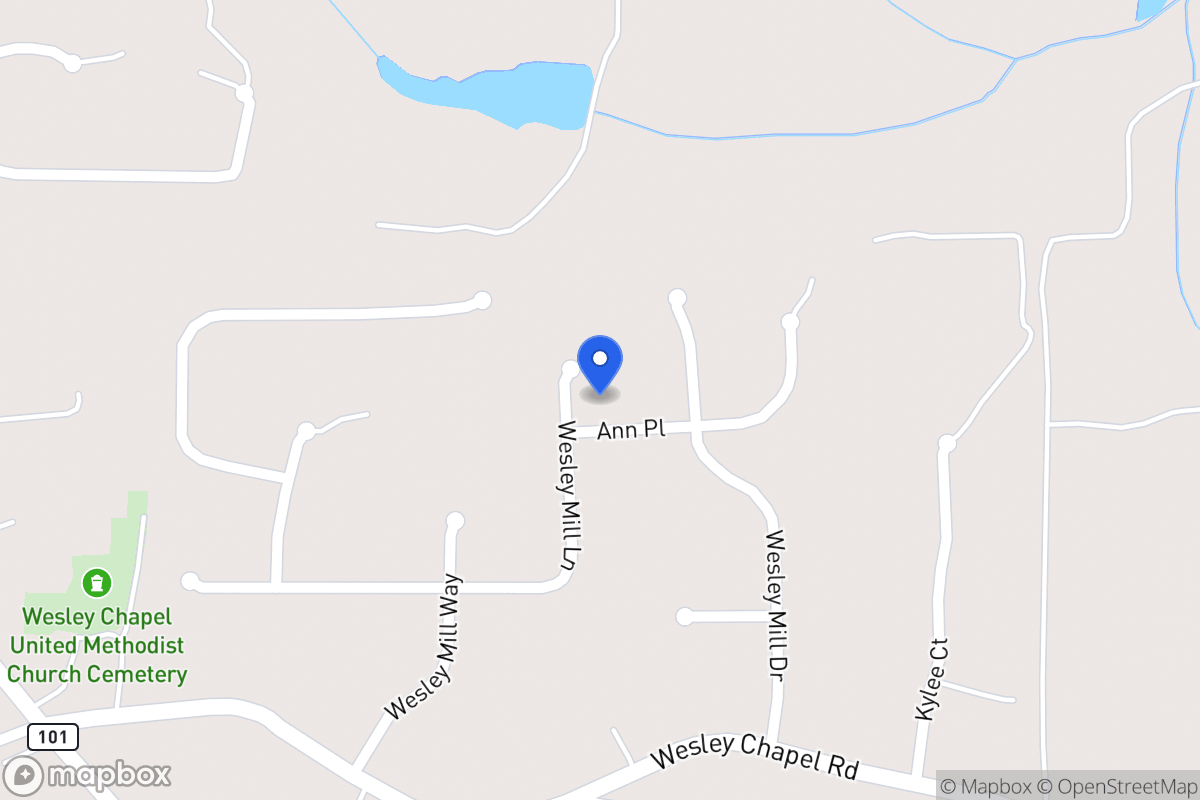 Map of 200 Wesley Mill Ln