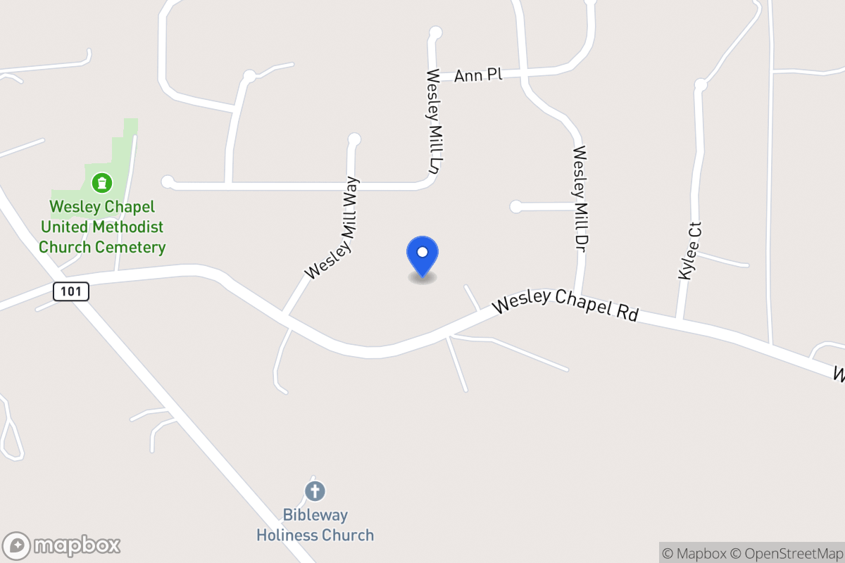 Map of 224 Wesley Chapel Rd