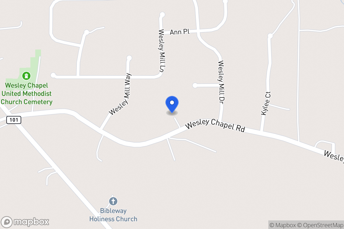 Map of 260 Wesley Chapel Rd