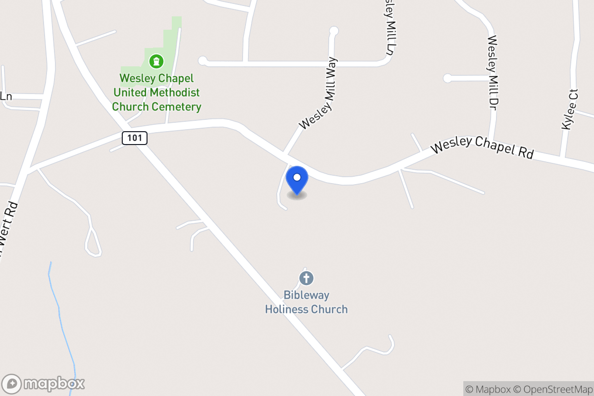 Map of 189 Wesley Chapel Rd