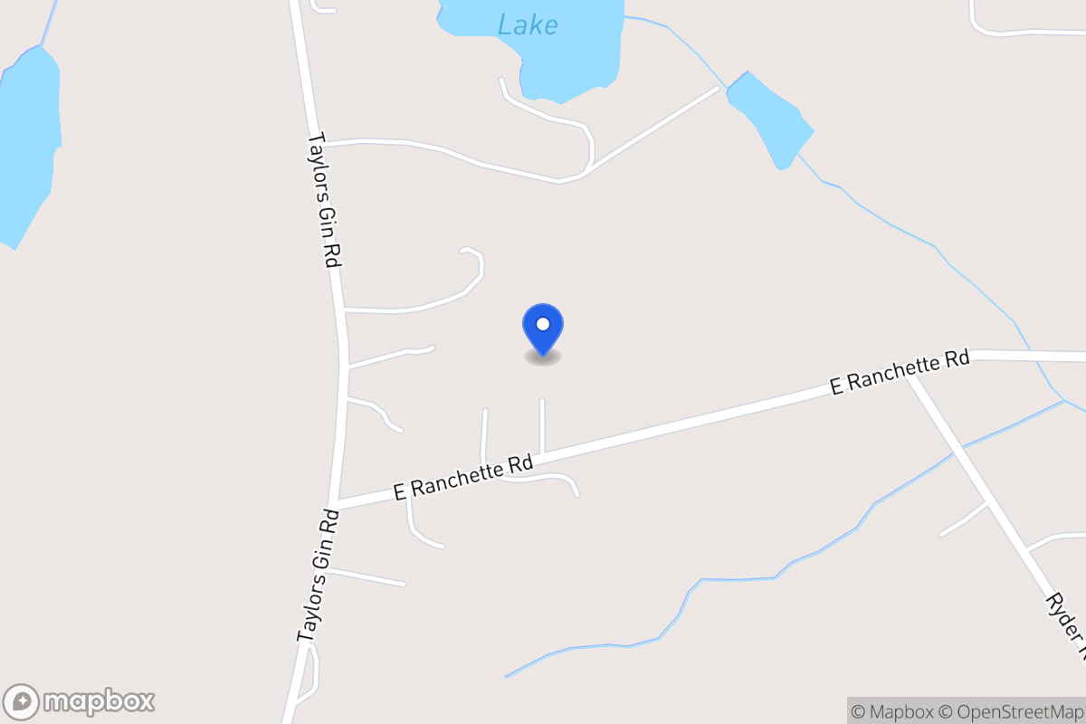 Map of 76 E Ranchette Rd