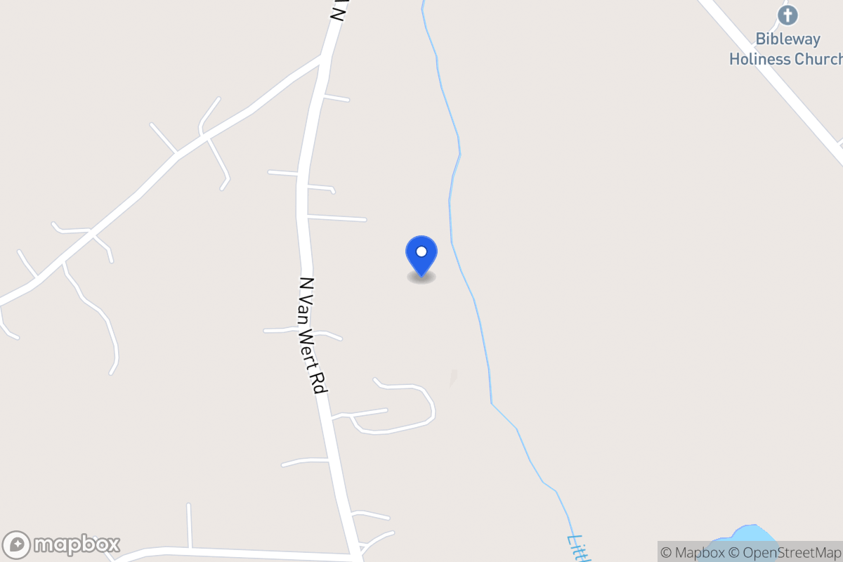 Map of 1463 N Van Wert Rd