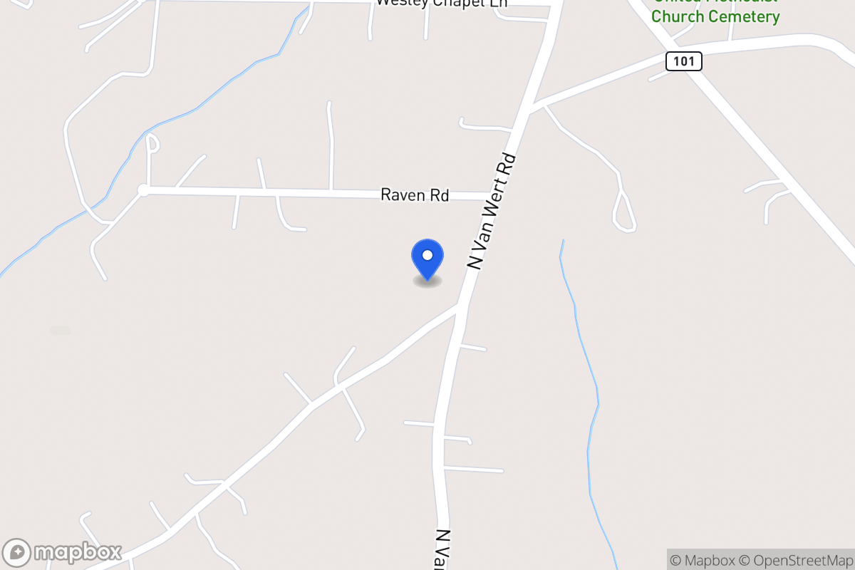 Map of 1574 N Van Wert Rd