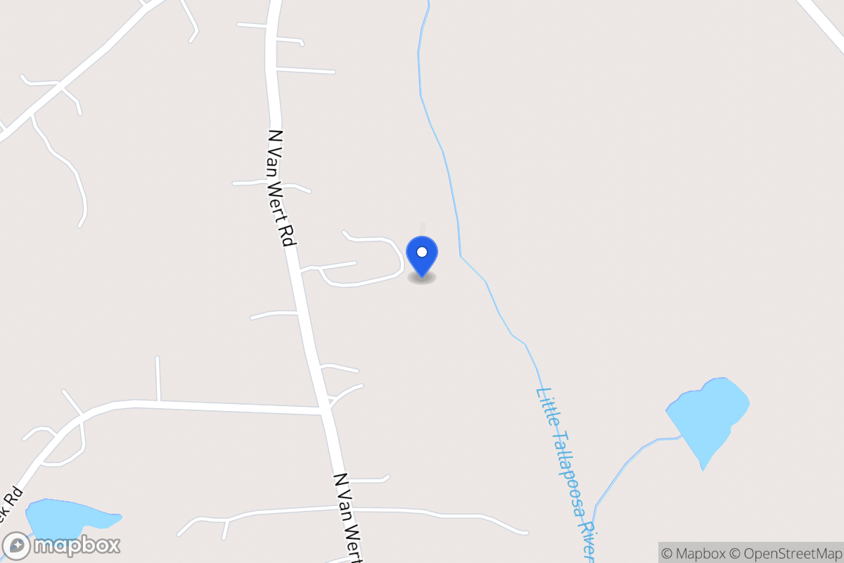 Map of 1393 N Van Wert Rd