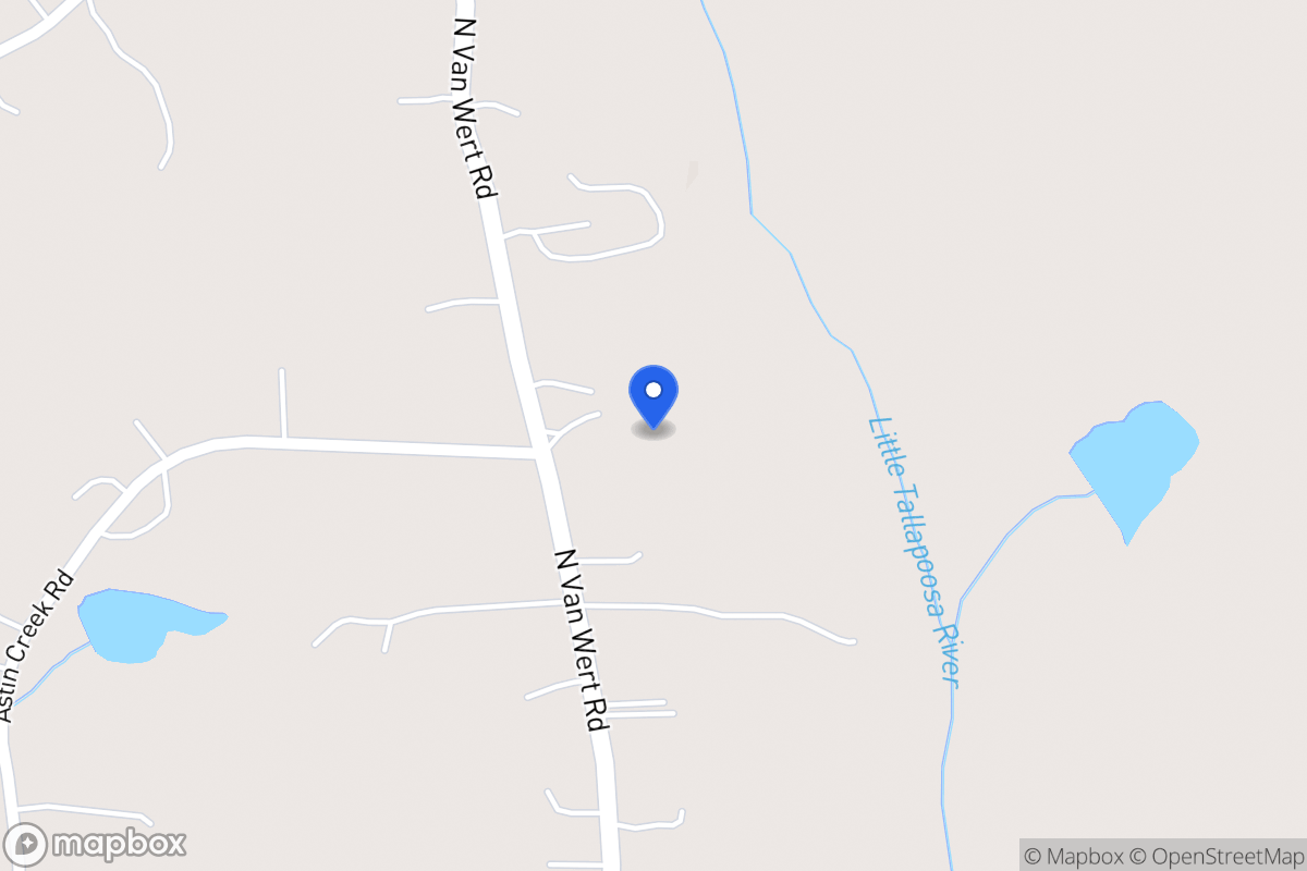 Map of 1327 N Van Wert Rd