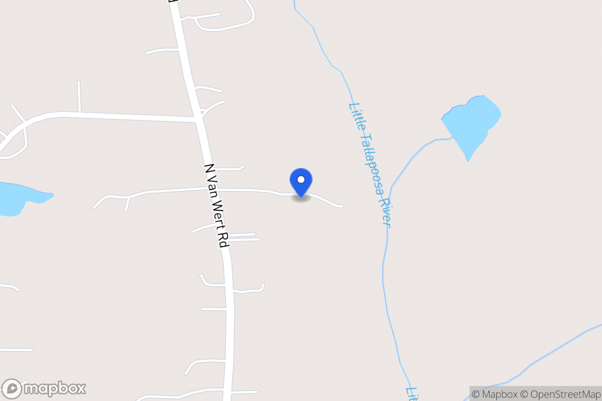 Map of 1275 N Van Wert Rd