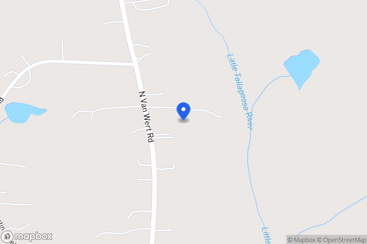 Map of 1261 N Van Wert Rd