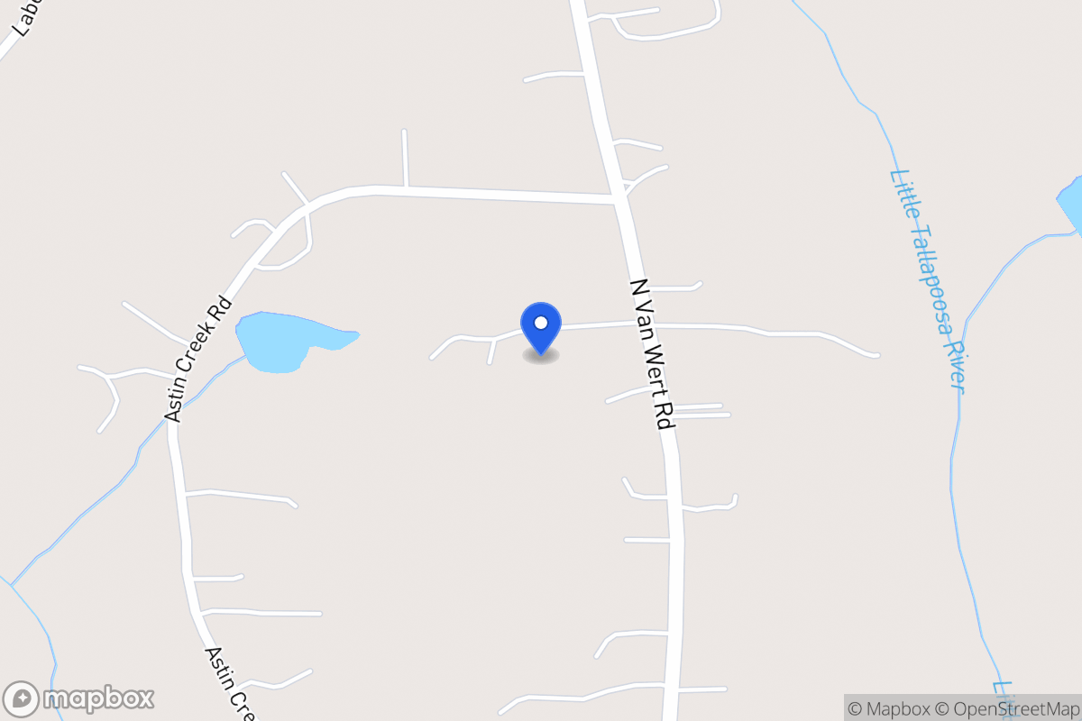 Map of 1268 N Van Wert Rd