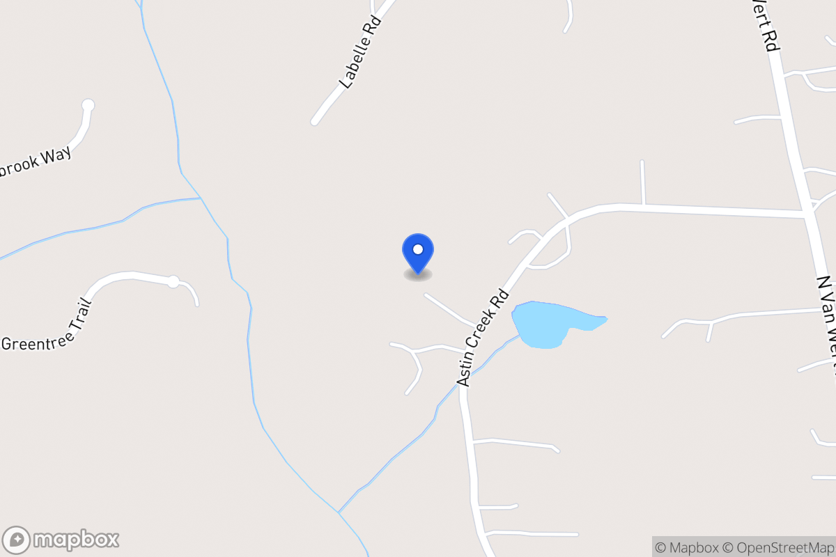 Map of 382 Astin Creek Rd