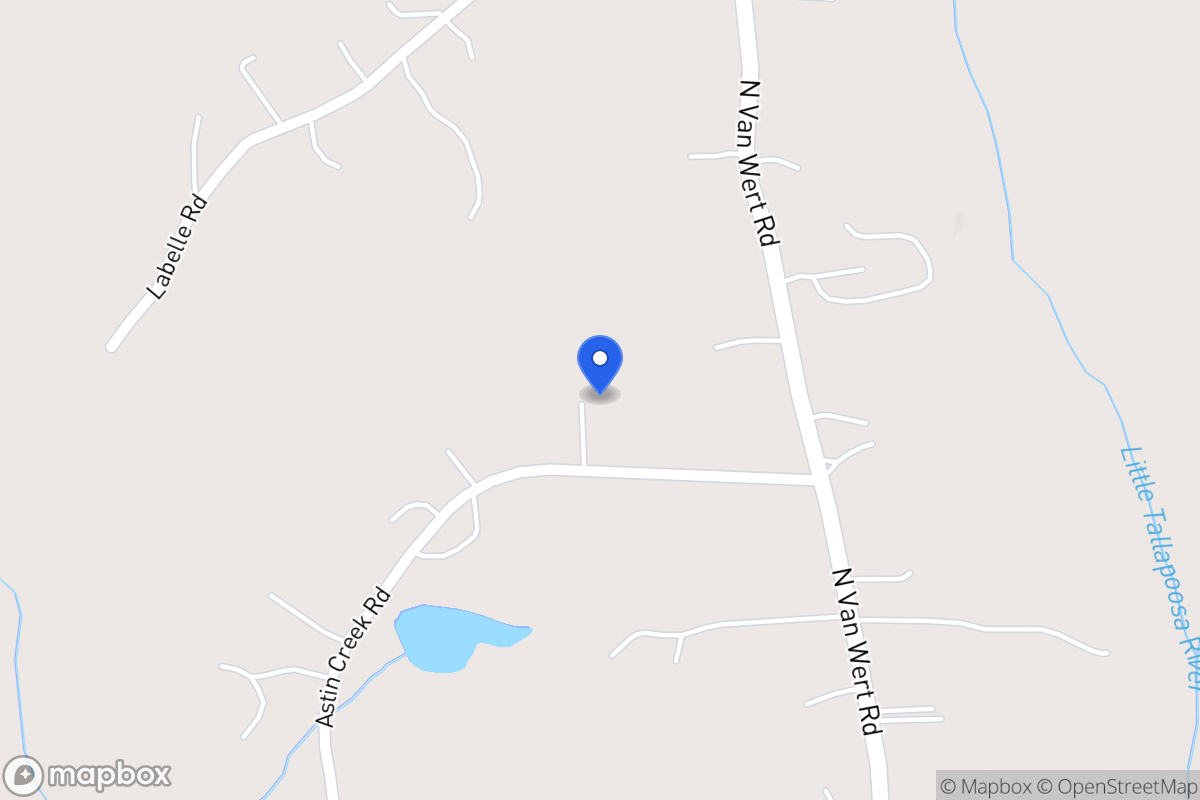 Map of 458 Astin Creek Rd