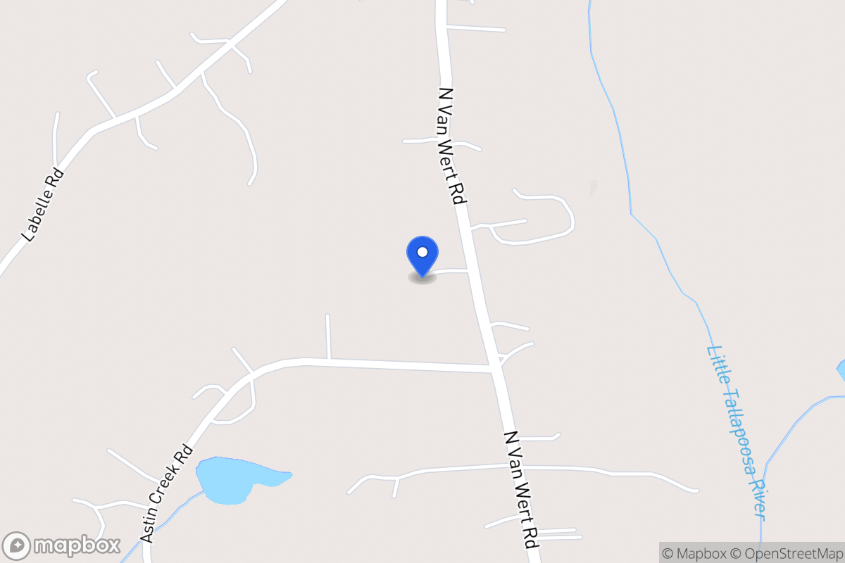 Map of 1372 N Van Wert Rd