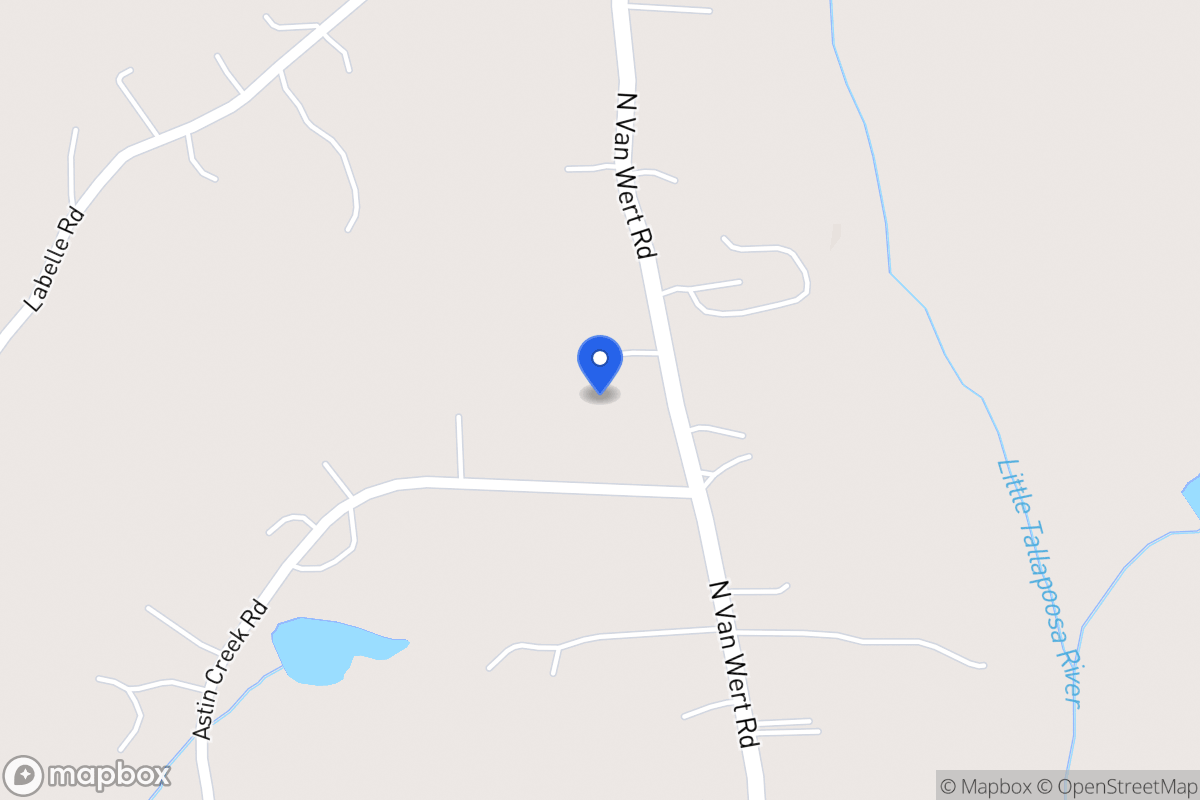 Map of 1360 N Van Wert Rd