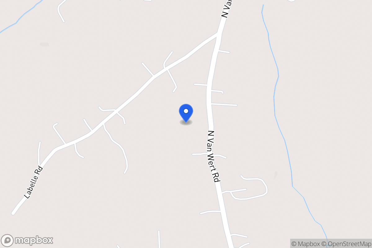 Map of 1472 N Van Wert Rd