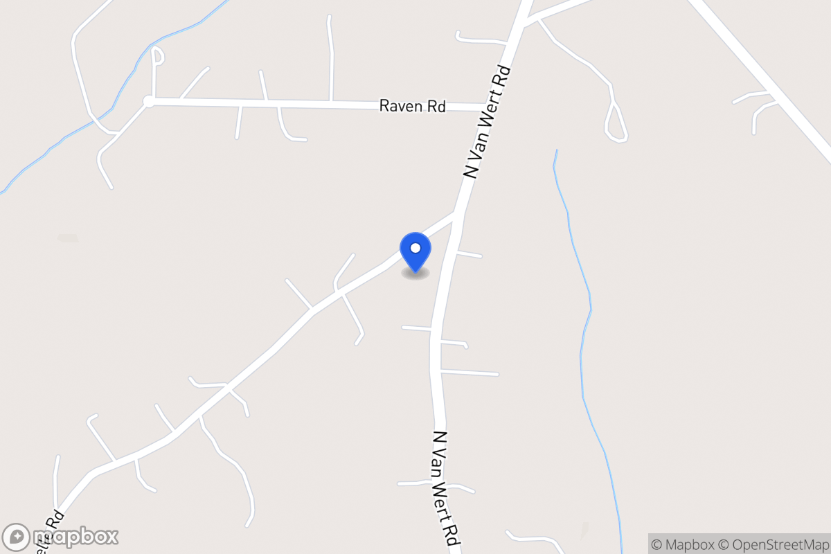 Map of 1540 N Van Wert Rd