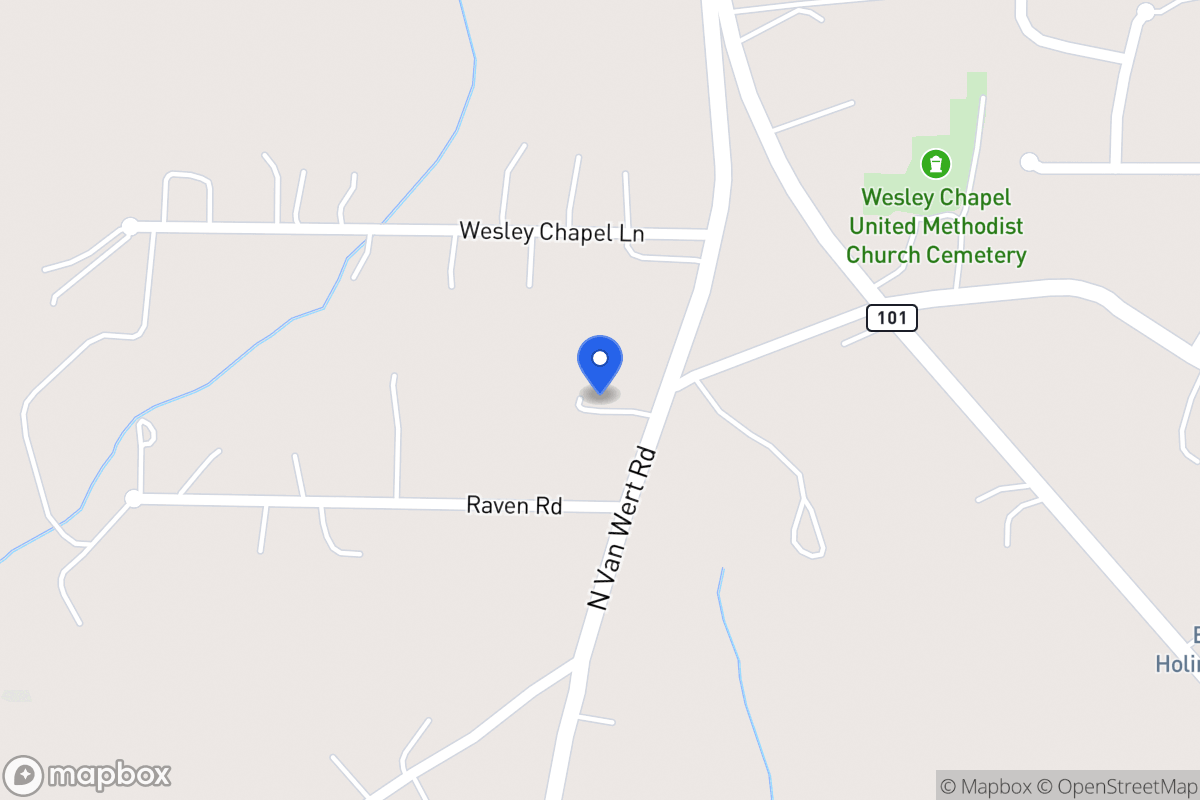 Map of 1658 N Van Wert Rd