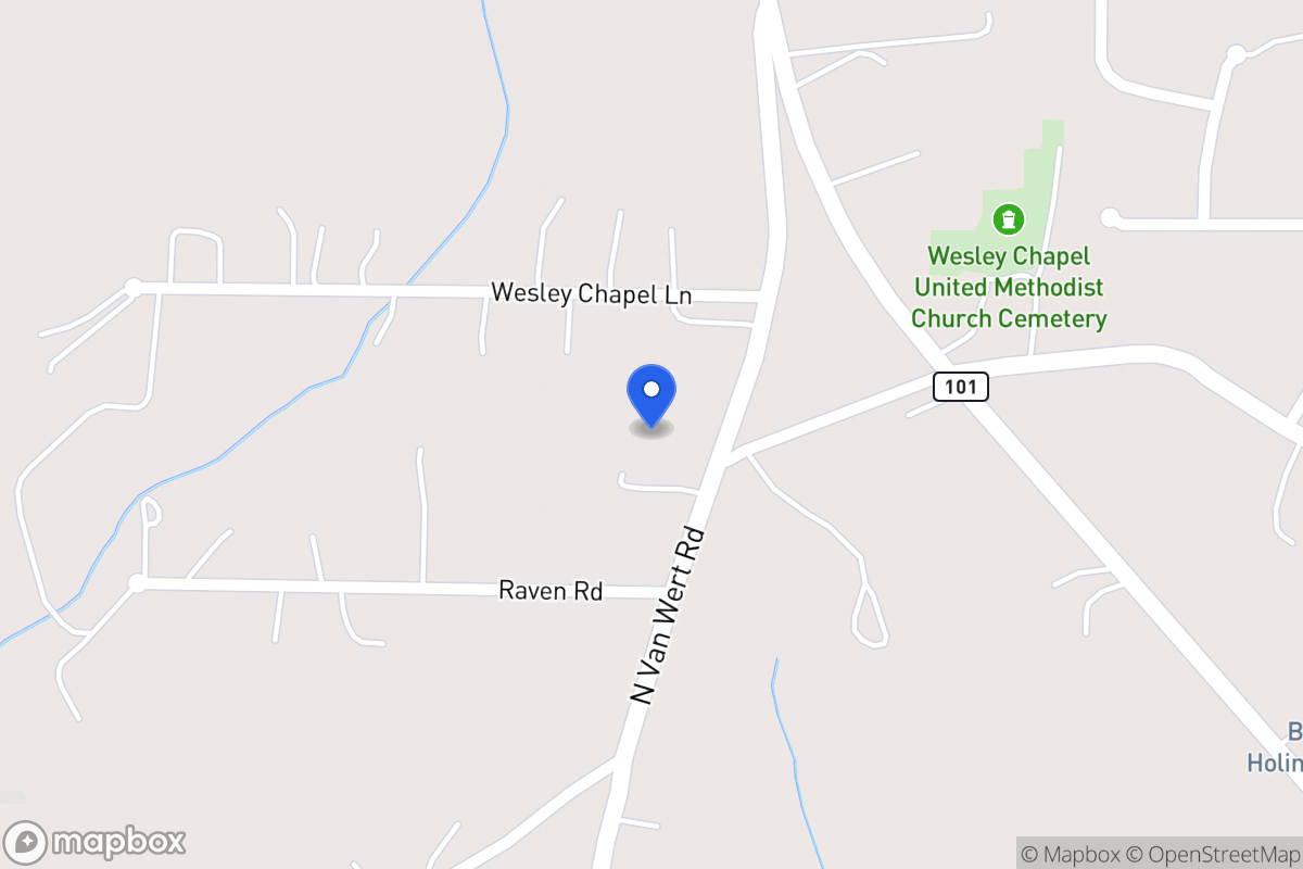 Map of 1666 N Van Wert Rd