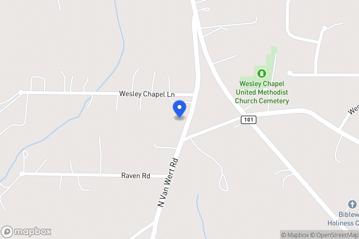 Map of 1682 Valley Ridge Rd