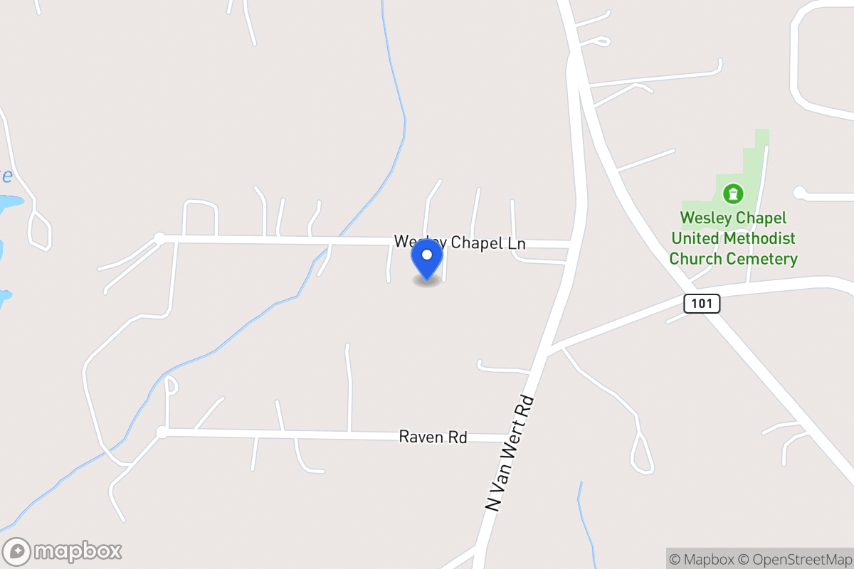 Map of 58 Wesley Chapel Ln