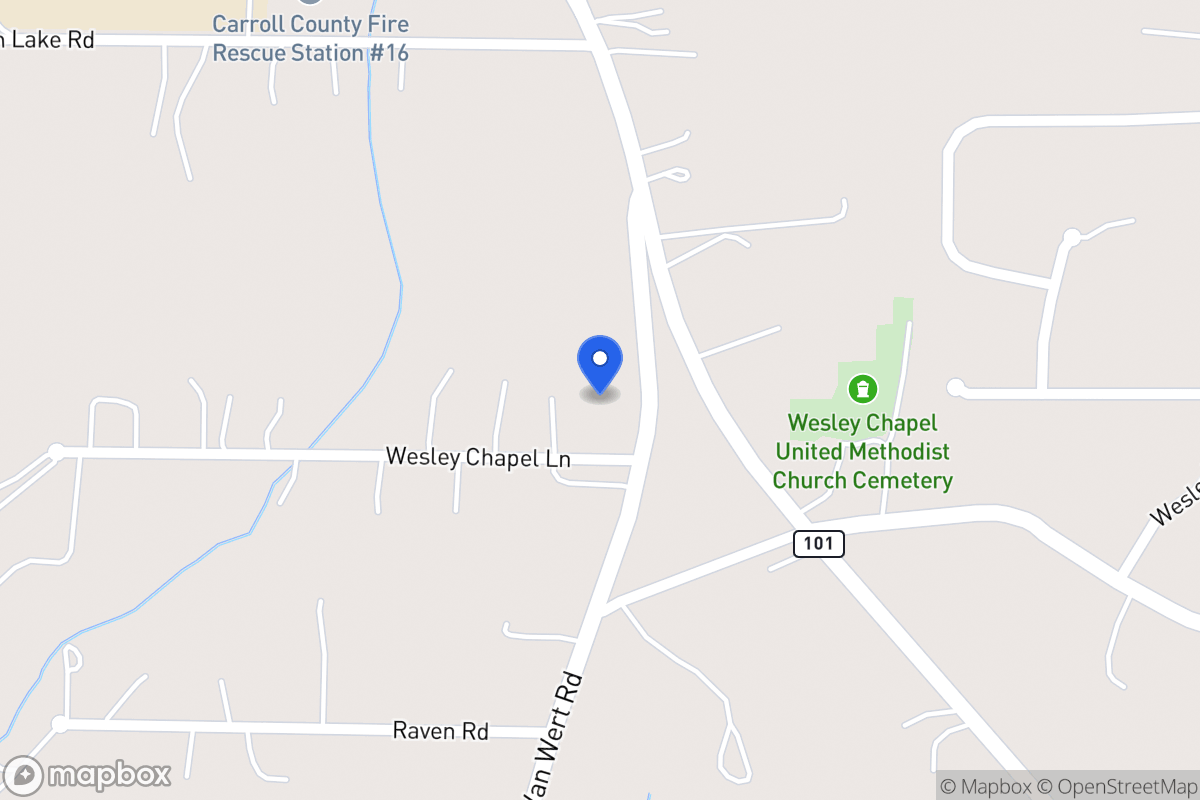 Map of 1732 N Van Wert Rd