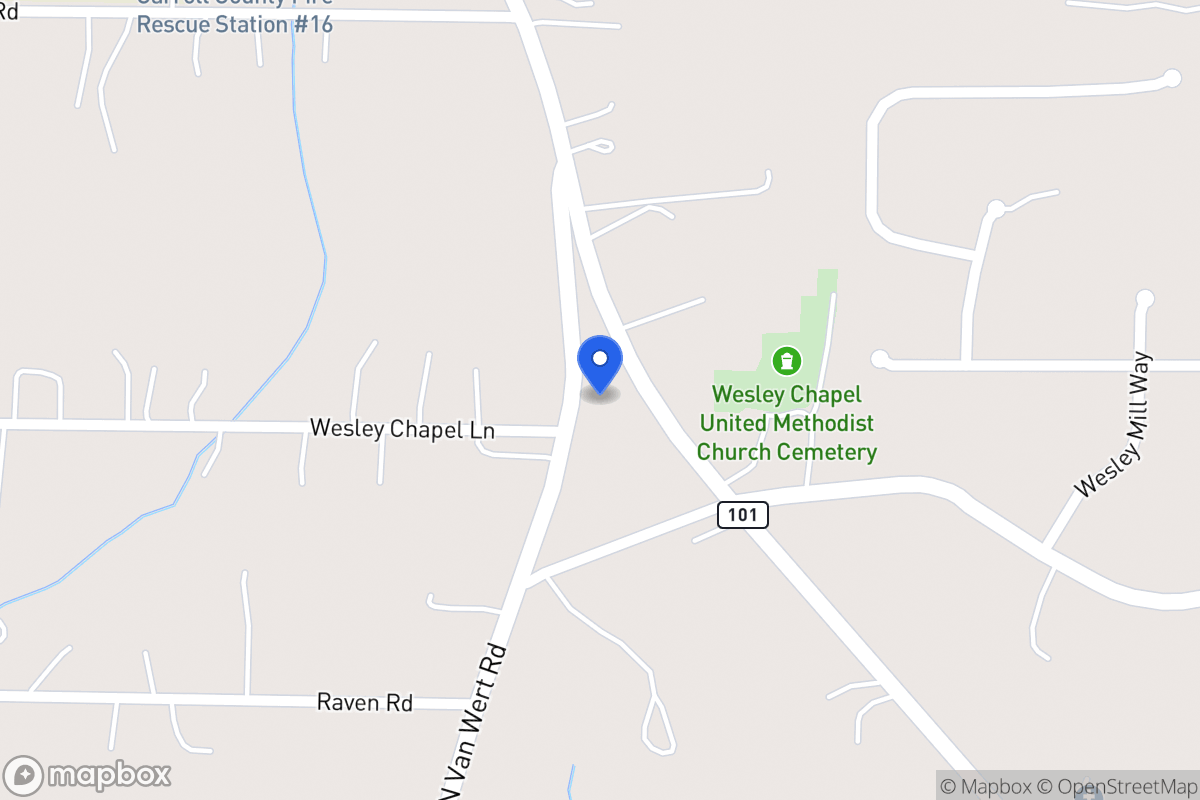 Map of 1717 N Van Wert Rd