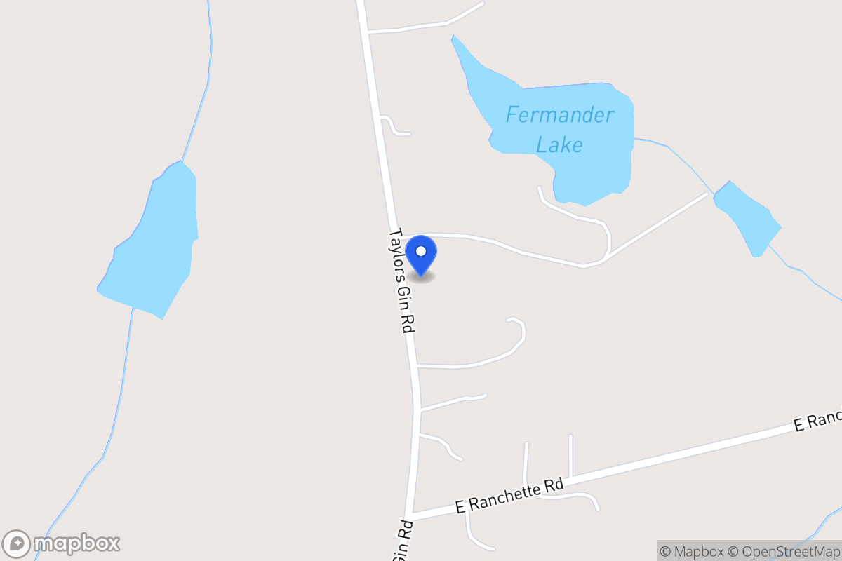 Map of 1385 Taylors Gin Rd