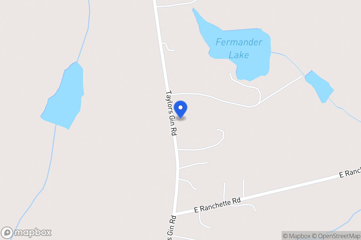 Map of 1377 Taylors Gin Rd