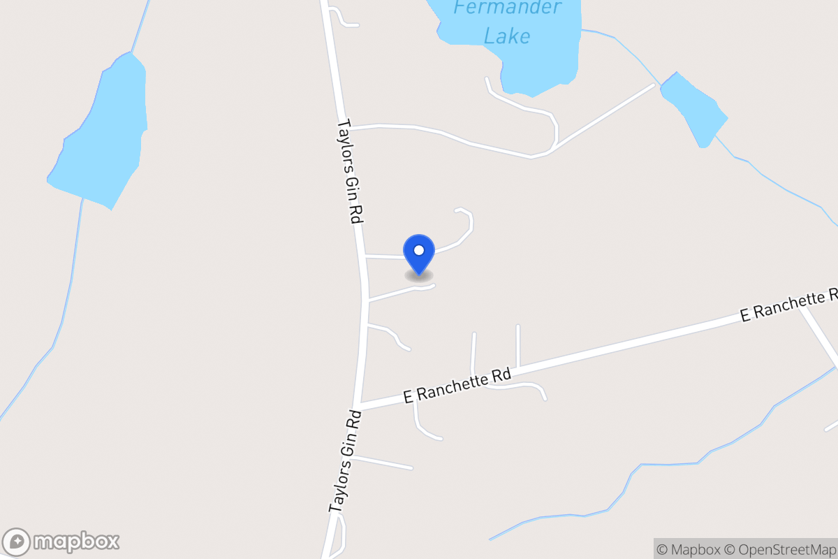 Map of 1327 Taylors Gin Rd