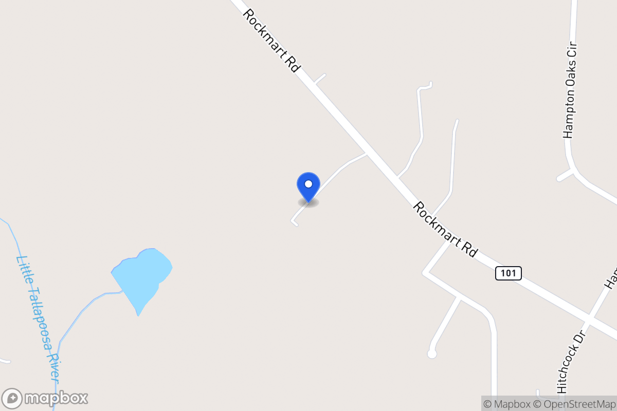 Map of 1972 Rockmart Rd