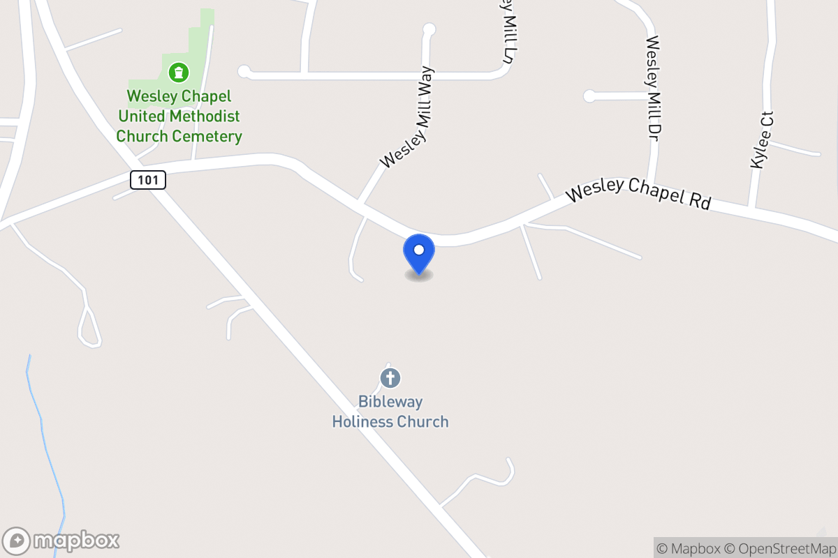 Map of 165 Wesley Chapel Rd