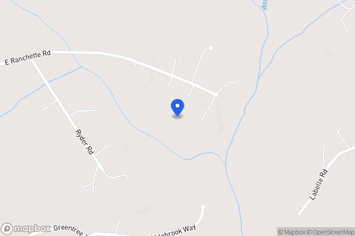 Map of 411 E Ranchette Rd