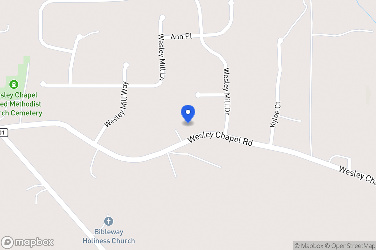 Map of 264 Wesley Chapel Rd