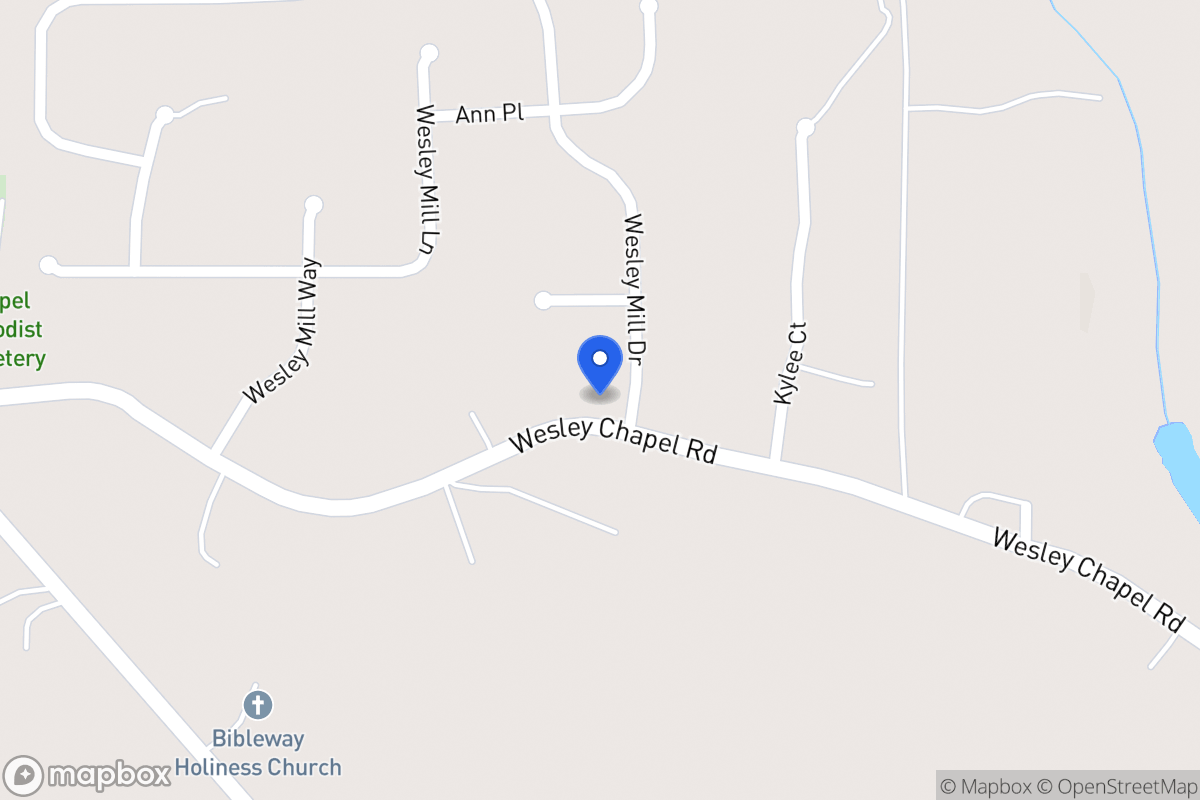 Map of 100 Wesley Mill Dr