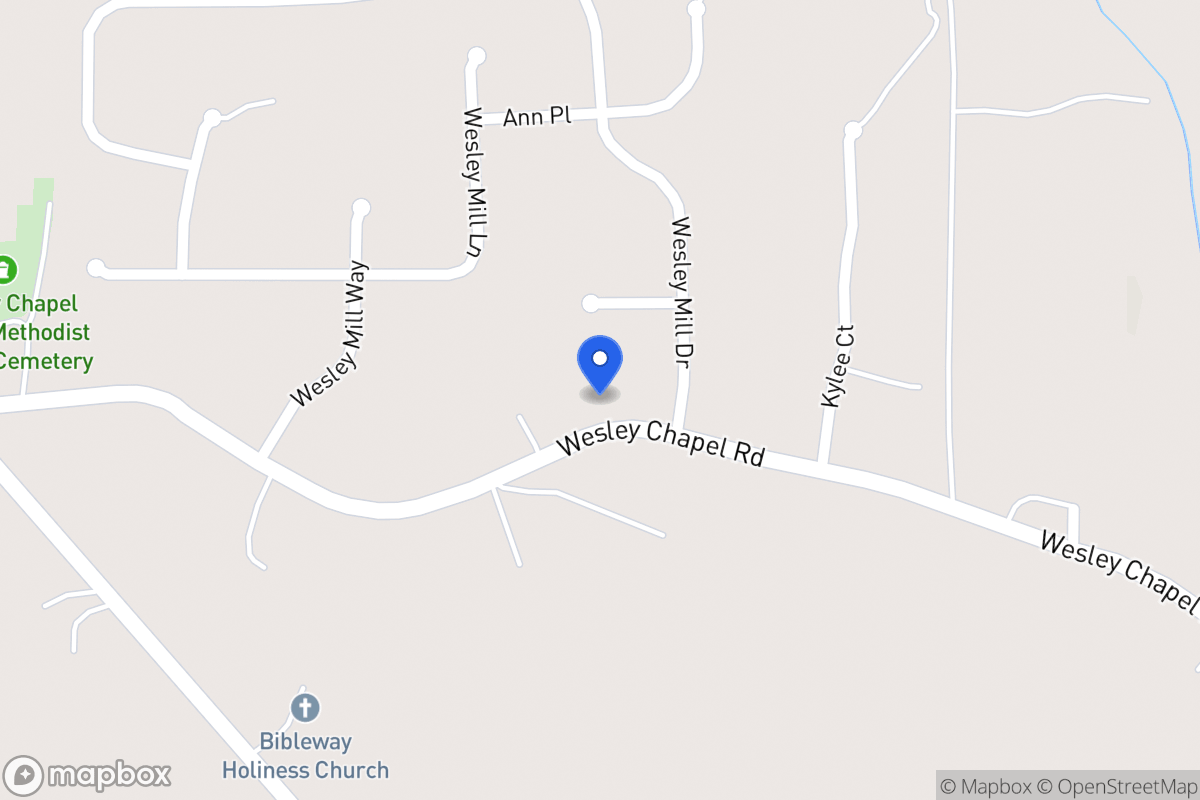 Map of 268 Wesley Chapel Rd