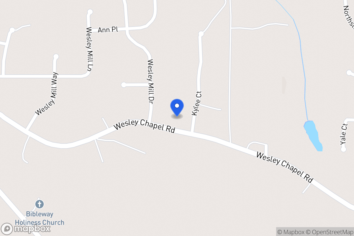 Map of 360 Wesley Chapel Rd