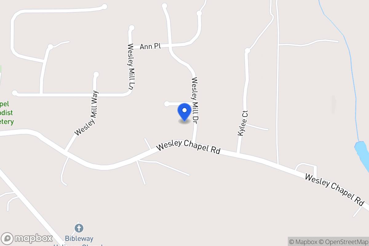 Map of 104 Wesley Mill Dr